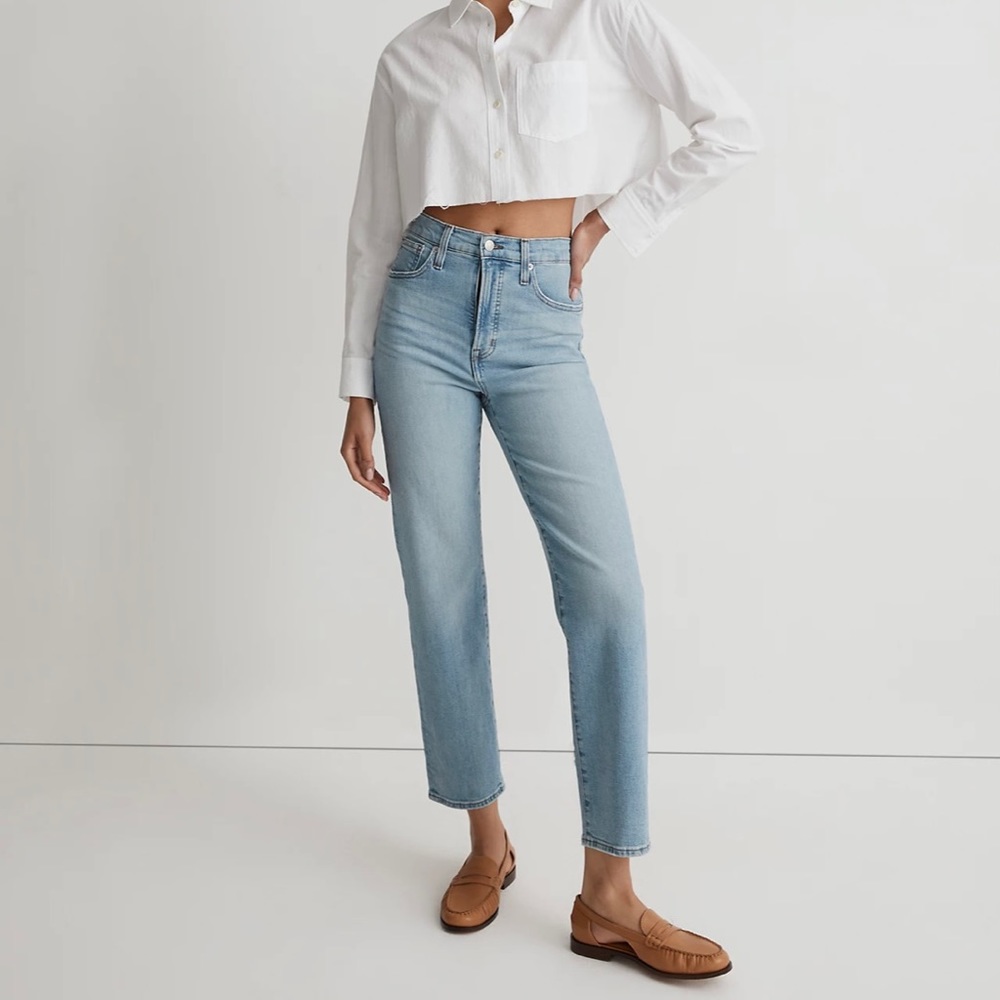 Madewell the Perfect Vintage Straight Jeans in Cliffview wash - size 28